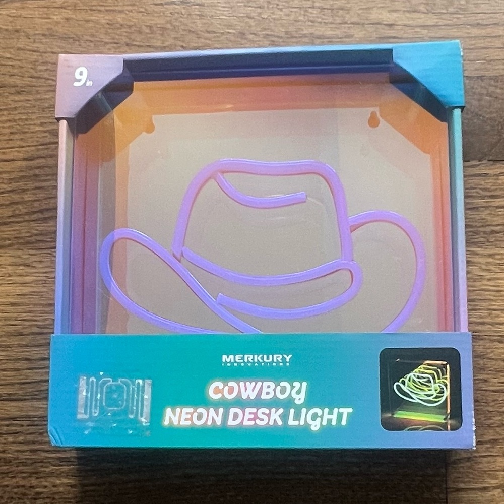 Merkury Innovations Cowboy Neon Desk Light